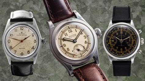 vintage rolex war watches.